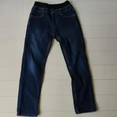 ダークブルーデニムパンツ　ウエストゴム　140センチ
