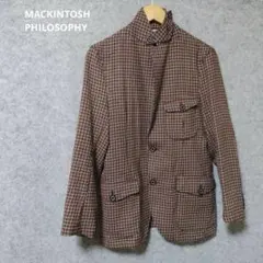 Mackintosh KENNEDYブルゾン レッド 英国製 リネン100% - メルカリ