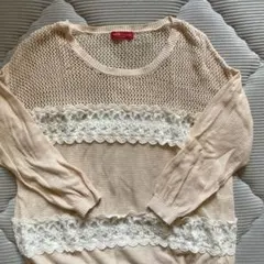 earth music&ecology Red Label ガーリーニット