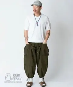 未使用品✳gym master ハッピーペイントダックバルーンパンツFree