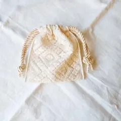 刺繍 巾着
