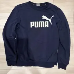 PUMA ネイビー クルーネック トレーナー
