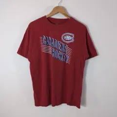 NHL Montreal Canadiens 半袖Tシャツ L レッド 古着のサムネイル