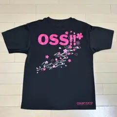 【카라테】챔프 도쿄 OSS!!티셔츠 사쿠라 후부키 블랙