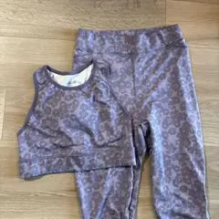 花柄　ヨガウェア　セット　GU ACTIVE