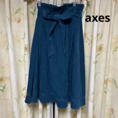 axes femme アクシーズファム コーデュロイ フレアスカート 膝丈 Ｍ