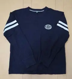 ネイビー 　長袖カットソー　170cm
