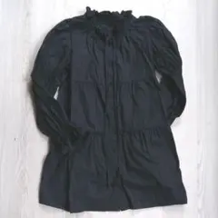2WAY フリルチュニック 黒
