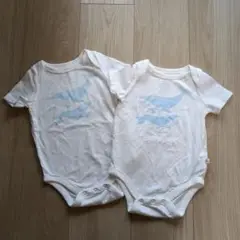 ベビーギャップ　クジラプリント ベビー肌着 2枚セット