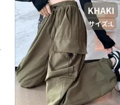 カーゴパンツ パラシュートパンカーキL レディース ストリート