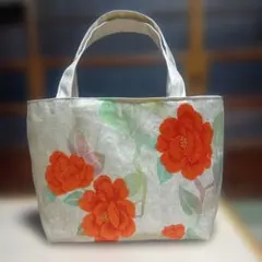 帯リメイクハンドメイドトートバッグ