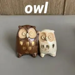 趣きある ふくろうの置物✨サイズ感もインテリアに馴染みます☆