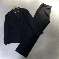 美品 ニッセン パンツスーツセットアップ 4L 洗える ブラック 黒