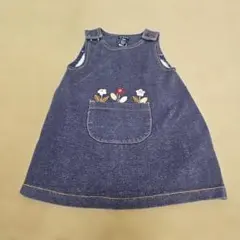 GAP 柔らかストレッチ素材 デニム風 ワンピース 18-24ヶ月