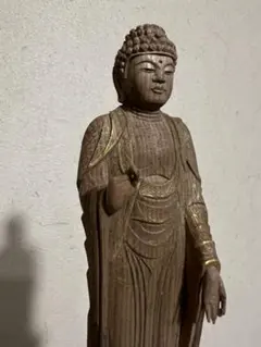 阿弥陀如来立像 極楽浄土 南無阿弥陀仏 念持仏 仏像 仏教美術 骨董 古美術のサムネイル
