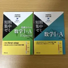 短期集中ゼミ 数学I+A 2冊セット 10日あればいい