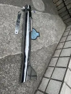 バイク フィッシュテール 汎用マフラー 右用 SR400 W400 シャドウ