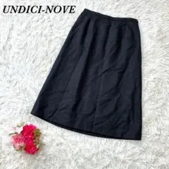 ウンディッチノーベ フレアスカート 黒 40 ミモレ丈 オフィス 上品 きれいめのサムネイル