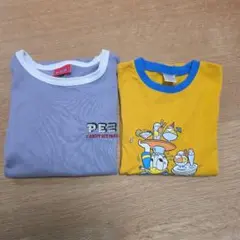 PEZ ドナルドダック キッズ Tシャツ 2枚セット