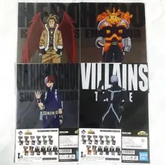 僕のヒーローアカデミア 一番くじ クリアファイル＆ステッカー 4枚セット