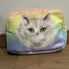 【未使用】PAUL & JOE ポールアンドジョー 猫イラスト ポーチ