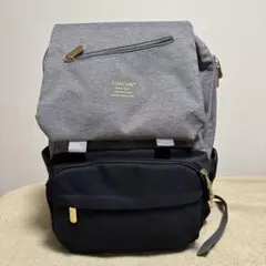FAMICARE バックパック型マザーズバッグ グレー/ブラック