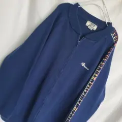 90s PIKO ニット セーター レインボーライン ジップアップ y2kのサムネイル