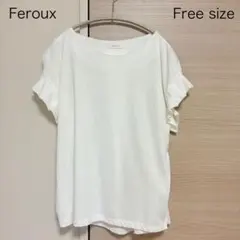 Feroux タックスリーブ　Tシャツ 新品 未使用 試着のみのサムネイル