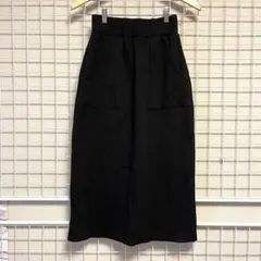 ニットタイトスカート ブラック M