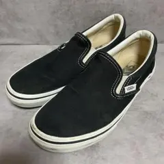 【バンズ】（23.5）スニーカー スリッポン ブラック キャンバス V98CLA