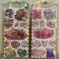 マイメロディ・クロミ キラキラウォーターインシール2枚セット