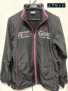 FILA ジャージ レディース 上下セット 黒 ピンク　Lサイズ