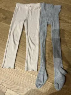 リブタイツ　リブスパッツ　100 105