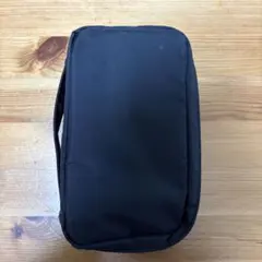 ナイロンブック型ポーチ 無印良品 ブラック 化粧ポーチ