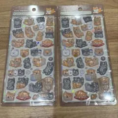 【即発送】ボンボンドロップシール　柴犬　和柄　2枚セット