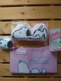 スヌーピー 一番クジぬいぐるみ エコバッグ4点 セット