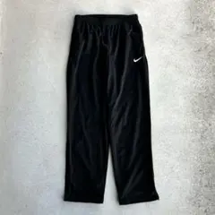 NIKE ナイキ 00s ワイドトラックパンツ Y2K 刺繍ロゴ テック 黒