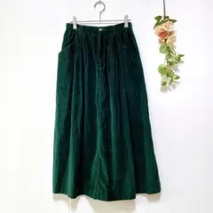 激レア✨【エディーバウアー】 黒タグ後期 コーデュロイ スカート ロング （M）