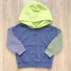 GAP トレーナー トップス 裏起毛 バイカラー 蛍光 ベビー キッズ