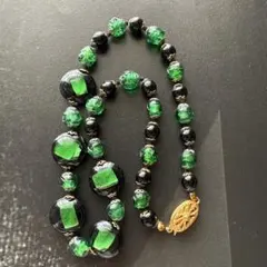 ヴィンテージ　ネックレス　ガラス