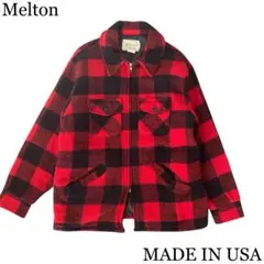 USA 80s ヴィンテージ melton ウールCPOジャケット キルティング 楽天市場】MELTON COMPANY（メルトン カンパニー）チェック柄 ウール