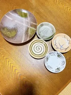 【昭和レトロ】陶器皿5枚セット