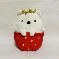 すみっコぐらし　いちごぬいぐるみ　しろくま