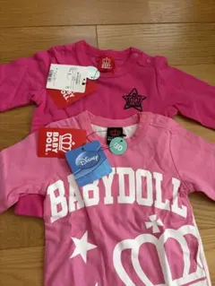【新品】BABYDOLL ディズニーとピンク、ロンTセット