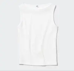 Uniqlo ホワイト ノースリーブ トップス