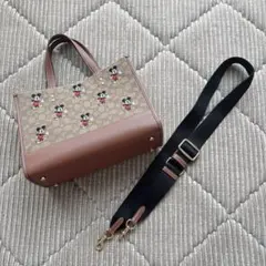 美品　COACH ミッキー　ディズニー　トートバッグ　2way ショルダーバッグのサムネイル
