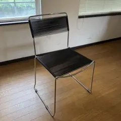 igne roset FIL CHAIR ブラックレザー ポストモダン B - メルカリ
