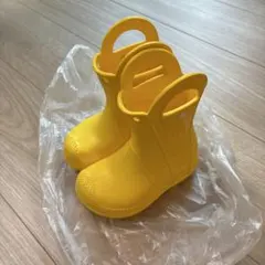 【新品未使用】crocs キッズ用 イエロー 長靴　のみ 15.0 C7のサムネイル