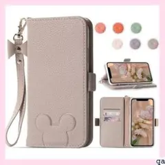 《人気商品》 iPhone 8 手帳型 カバー カード収納 チ アプリコット 4