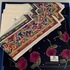GIVENCHY ハンカチ　2枚セット　箱付き